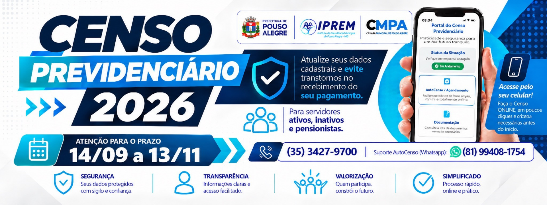 Censo Previdenciário 2026