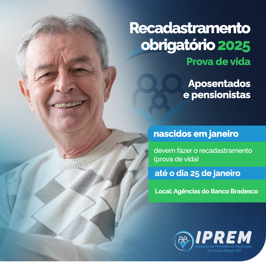 RECADASTRAMENTO ANIVERSARIANTES DE JANEIRO