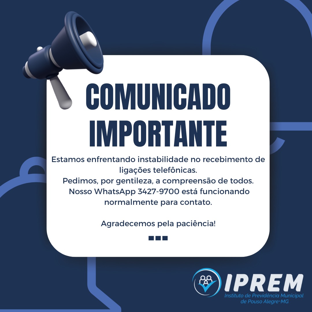 COMUNICADO IMPORTANTE!