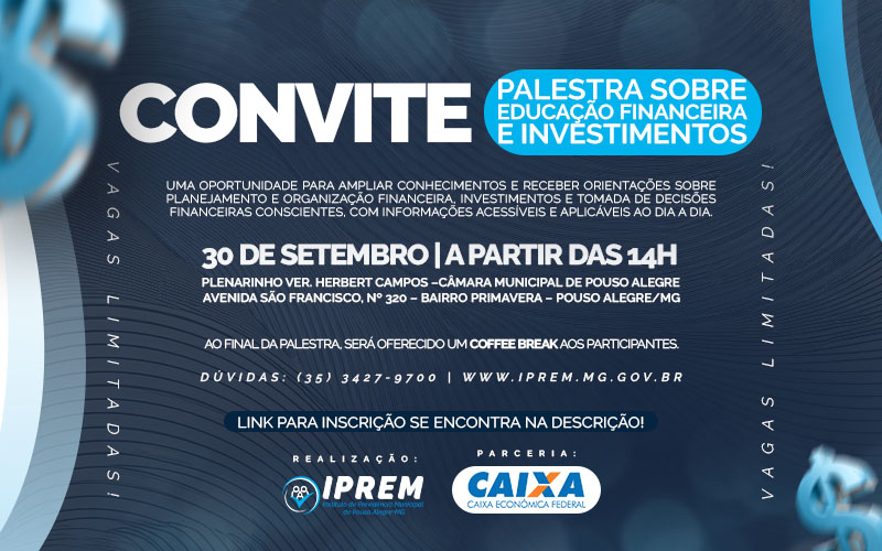 PALESTRA SOBRE EDUCAÇÃO FINANCEIRA E INVESTIMENTOS