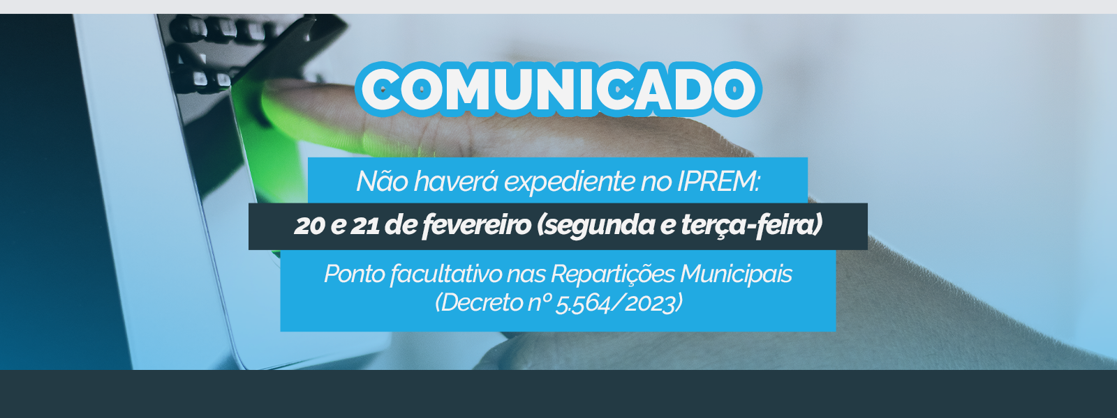 Expediente no IPREM retorna na quarta-feira, 22